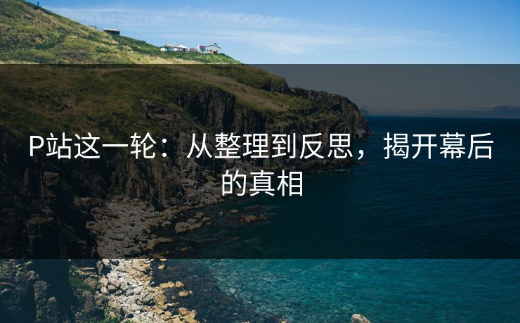 P站这一轮：从整理到反思，揭开幕后的真相-第1张图片-p站助手导航站 | p站搬运工视频库