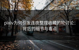 pixiv为何引发连夜整理收藏的轮讨论：背后的细节与看点